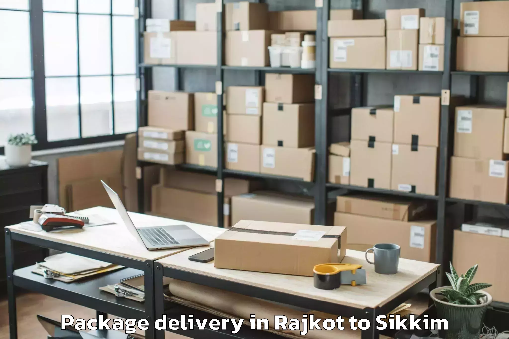 Trusted Rajkot to Ravong Package Delivery